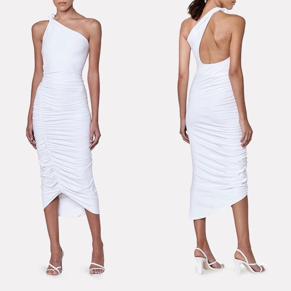 ALIX NYC Celeste Ruched One-Shoulder Dress
